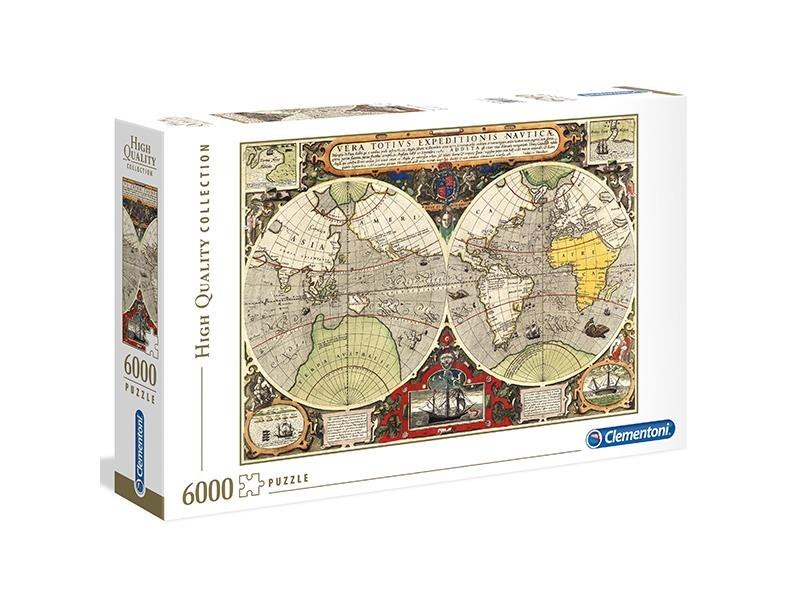 Carte ancienne | puzzle 6000 pièces | Clémentoni